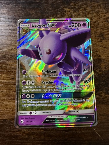 Espeon GX 61/149 Sun & Moon Base Set Holo Ultra Rare Pokémon TCG LP-MP
