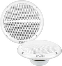 Enrock 6.5" 90 Watt Peak Power Marine 2-Way Full Range Speakers White, White