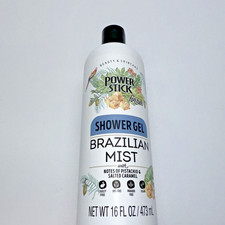 Power stick Shower Gel, Brazilian Mist, 16FL OZ Salted Caramel Pistachio USA New 0.50 per gallon