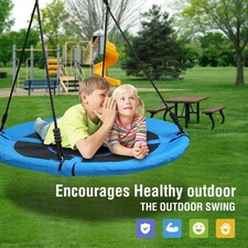40" Saucer Tree Swing Set for Kids Adjustable Flying Swing Seat Backyard Outdoor