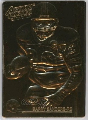 1992 Action Packed - Barry Sanders #43G 24-Kt !!!Gold Mint /562/1000! Prototype!