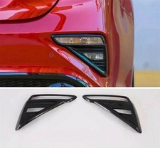 Carbon Fiber Car Rear Bumper Fog Light Frame Cover Trim For Kia Forte 2019-2021 Carbon Fiber Car Rear Bumper Fog Light Frame Cover Trim For Kia Forte 2019-2021