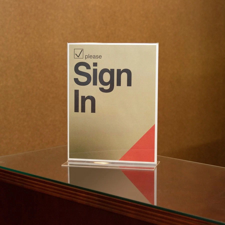 Lorell Double-sided Acrylic Frame - 8.50" Width X 11" Height Holding Size - - Image 4 of 4