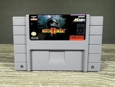 Mortal Kombat II Nintendo Super NES SNES 1994 Fighting Game Tested Free Ship