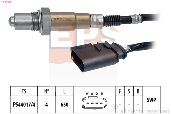 Lambdasonde Sensor Abgassteuerung EPS 1.997.585 FüR VW Polo 4 FOX 5Z1 5Z3 5Z4 2-image