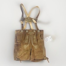 St. Peter Country Kids Brown Leather Lederhosen Boys Size 98 Traditional NWT