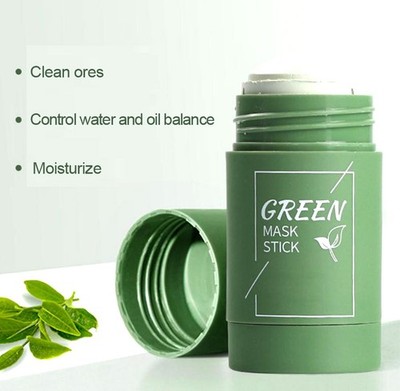 Solid Deep Cleansing Mask Green Tea Moisturizing Purifying Clay Oil Mud Mask
