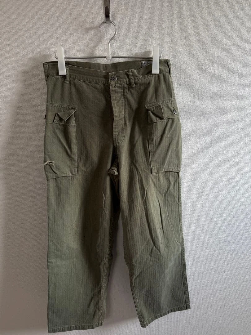 orslow M-43 HBT サイズL 13スター Orslow Or Slow M-43 Hbt 13 Star Cargo Pants Made In Japan Men's