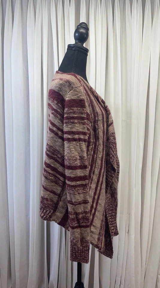 Кардиган Charlotte Russe асимметричный спереди размер L | свитер многослойный с открытой драпировкой - Изображение 4 из 4