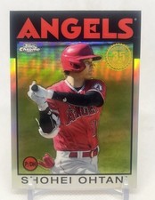 Shohei Ohtani 2021 Topps Chrome 1986 35th Anniversary Refractor Angels 86BC-9