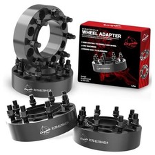 4 Pcs Hub Centric Wheel Spacers 8 SRW - Single Rear Wheel 2.00" Alum 4 Pack 