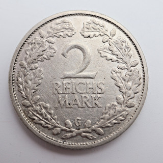 2 Reichsmark Silber Weimar 1931 G M1