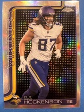 2025 Topps Chrome TJ Hockenson Lightboard Logo Variation SP Case Hit 🔥 Vikings
