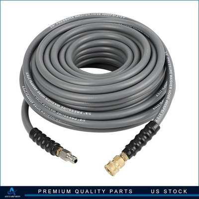 #ad 100#x27; x 3 8quot; 4800 Psi High Pressure Washer Hose Gray Brand New $108.48
