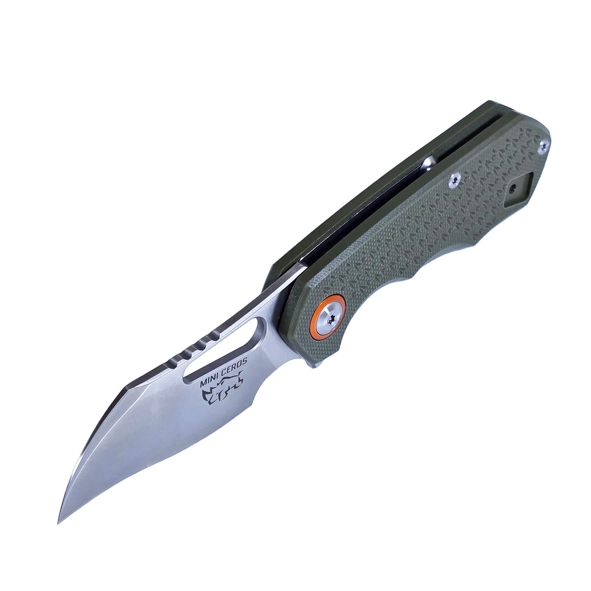 MUCITUP Mini-Ceros Folding Knife 9Cr18MoV G10 2.4oz EDC | eBay