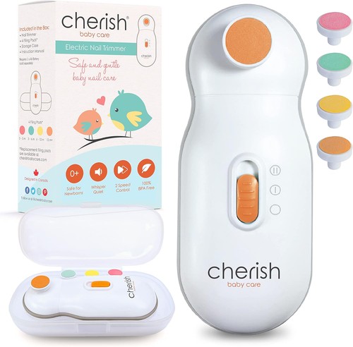 Cherish Baby Care Baby Nail Trimmer Electric - Auto Safety Stop, Baby Nail Fi