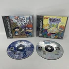Lot Rugrats Search For Reptar & In Paris Sony PlayStation 1 PS1 CIB - Tested