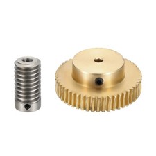 Worm Gear Set 0.8 Module 1:50 Reduction Rate(Gear-4mm Bore, Rod 6mm Bore)