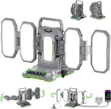 10000LM LED Camping Light for Milwaukee 18V Battery Outdoor Lantern USB Charger