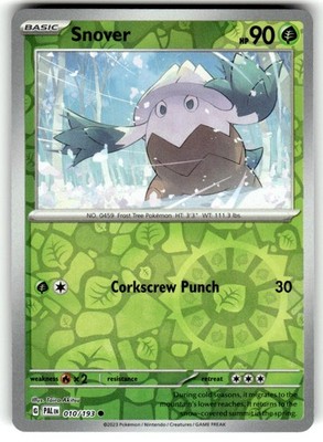 Snover Reverse Holo Common SV02: Paldea Evolved 010/193 NM