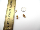 14K Yellow Gold Pearl Diamond Earrings [E351] — photo 8