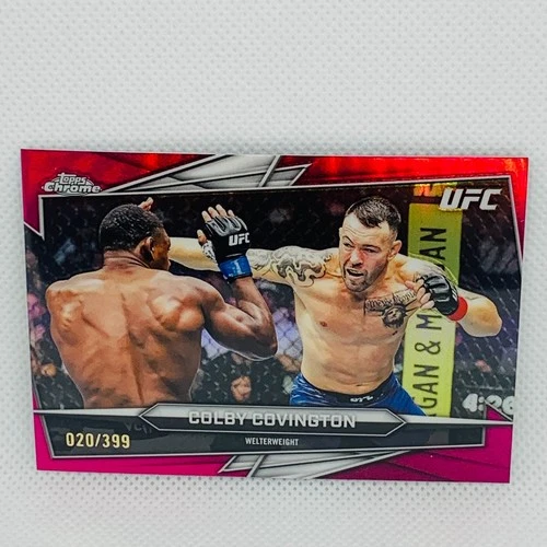 2026 Topps Chrome UFC Colby Covington Magenta Refractor SP /399