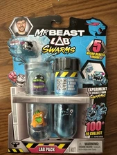 Mr Beast Lab Swarms Test Tube Lab 5 Pack w/Ultra Rare Panther Alpha Series NIB