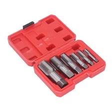 6Pcs Pipe Tap NPT 1, Carbon Steel Thread Tapping Tool Kit, Work, Accurate Cut...