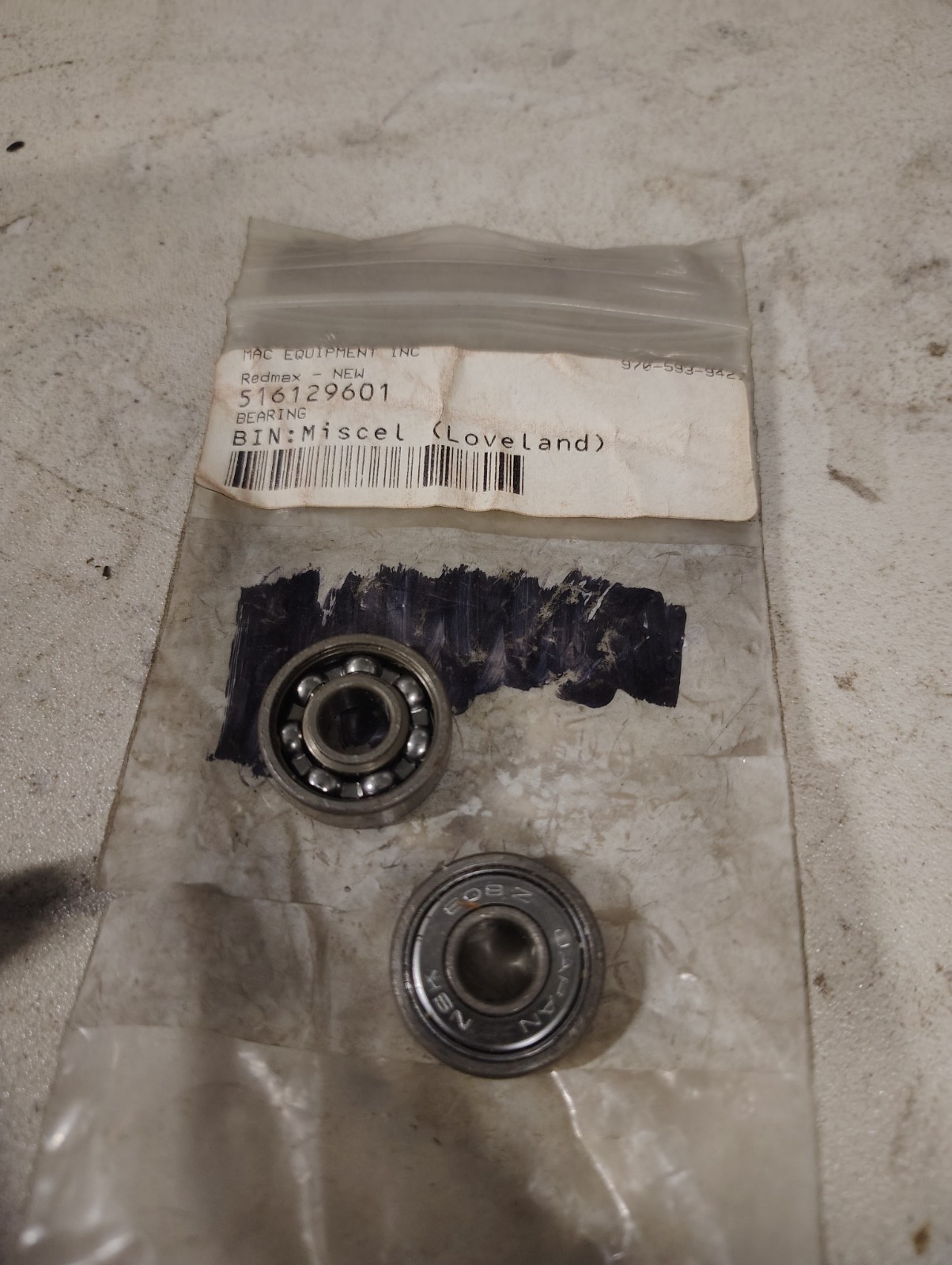 Husqvarna redmax bearings 516129601