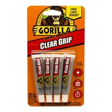 Gorilla Clear Grip High Strength Contact Adhesive 4 pk Pack of 3 