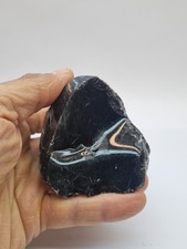 Minerali◇Ossidiana Provenienza Isole Lipari Sicilia Cm 6x6