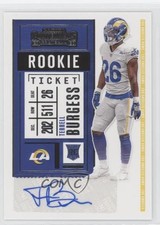 2020 Panini Contenders Rookie Ticket Terrell Burgess #282 Auto 0a4p