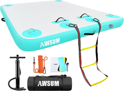 AWSUM Inflatable Floating Dock Air Dock Platform Floating Island