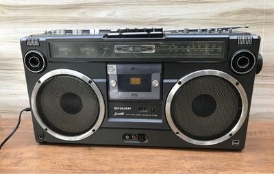 SHARP GF-303SB Vintage Boombox Radio Cassette From Japan Radio OK AS-IS