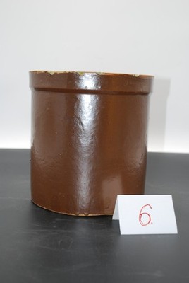 Antiker Pflanzentopf, Gartendeko, Steinguttopf, alter Tontopf, 3 Liter, Nr.6