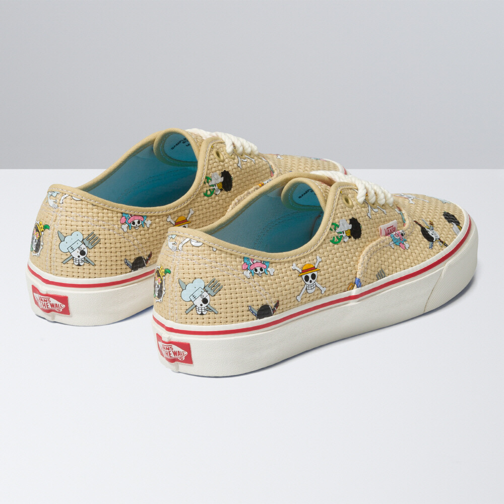 New Vans X One Piece Authentic Natural/Multi Sneakers
