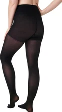 SPANX 10444R SHORTY SHAPING TIGHTS BLACK SIZE C NWT