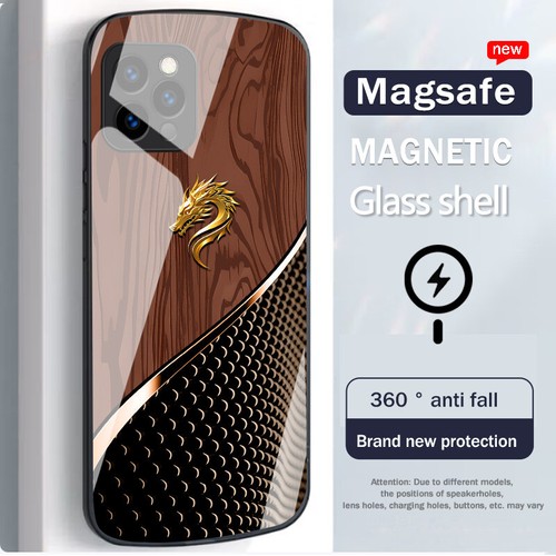 Coque téléphone en verre liquide Magsafe Magsafe pour iPhone 16 15 Pro Max 14 Pro - Photo 12 sur 16