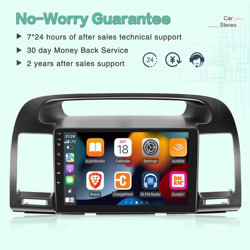 4+32G Android 13 Car Radio Stereo GPS Navi RDS BT FM For Toyota Camry 2000-2006 - Picture 5 of 11