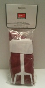 white nike softball socks