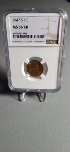 1947 S Lincoln Wheat Cent MS 66 RD NGC Penny 1c Uncirculated 