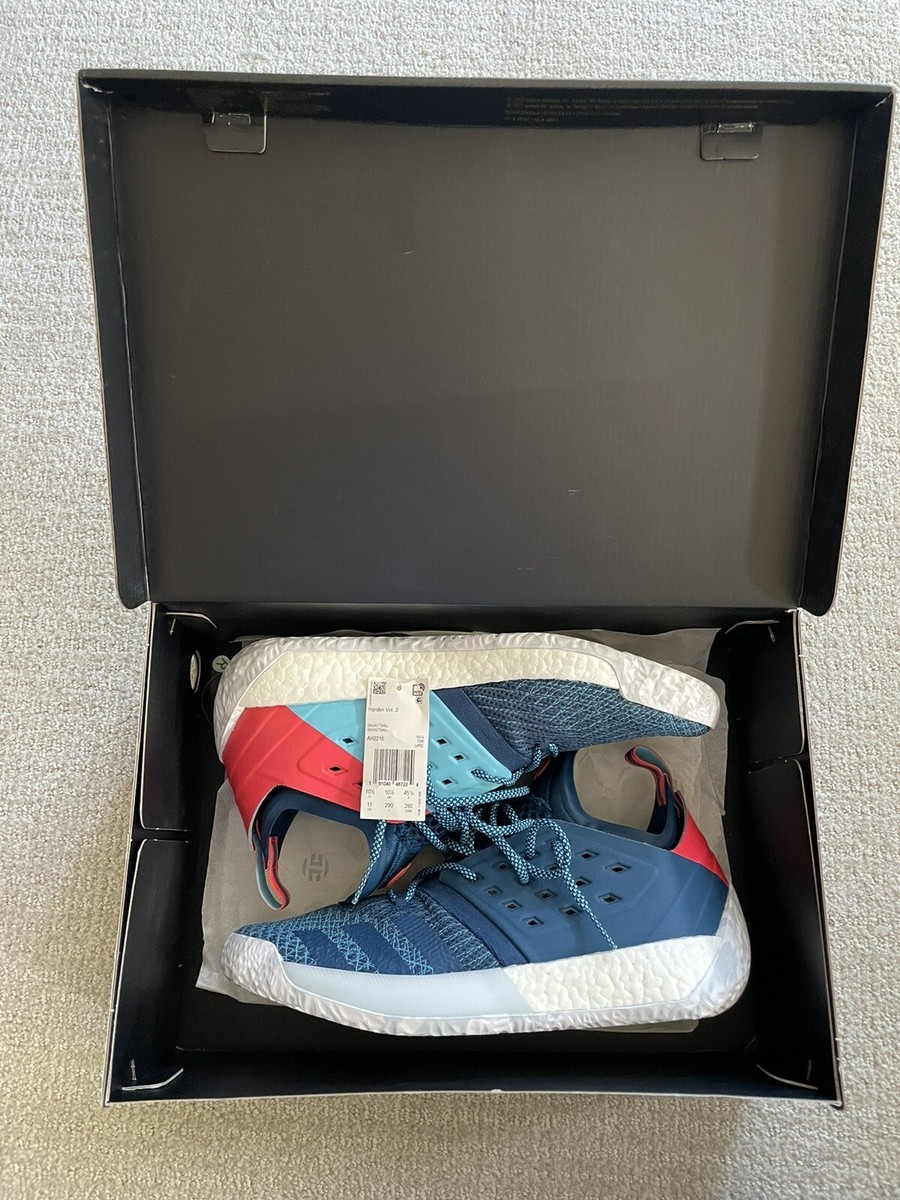 Adidas Harden Vol Blue Night, Cyan Red PrimeKnit James Boost -11
