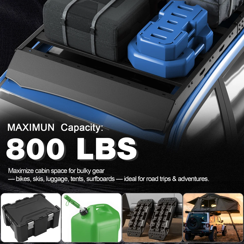 800lb Steel Roof Rack Basket Cargo Luggage Carrier For Lexus GX470 2003-2009 New Foto 2 de 4