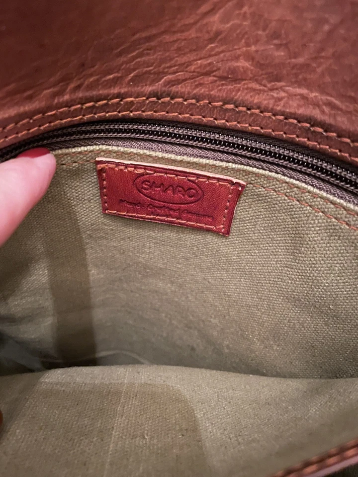 SHARO LEATHER Crossbody Handbag MESSENGER BAG - Image 4 of 4