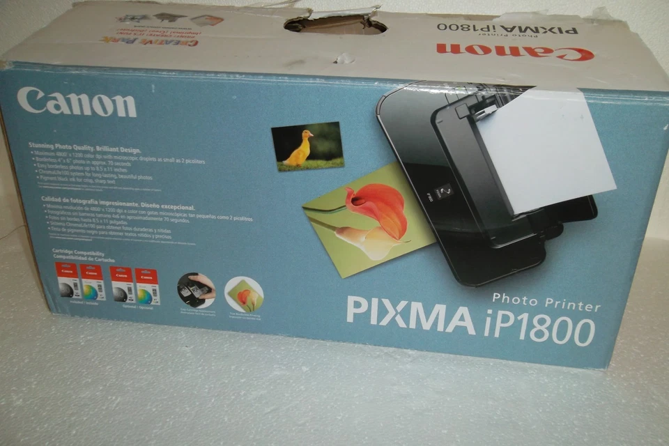 Canon PIXMA iP1800 Photo Printer 1200dpi 4x6 Exif Print USB PC/Mac 1855B002 NEW - Image 2 of 4