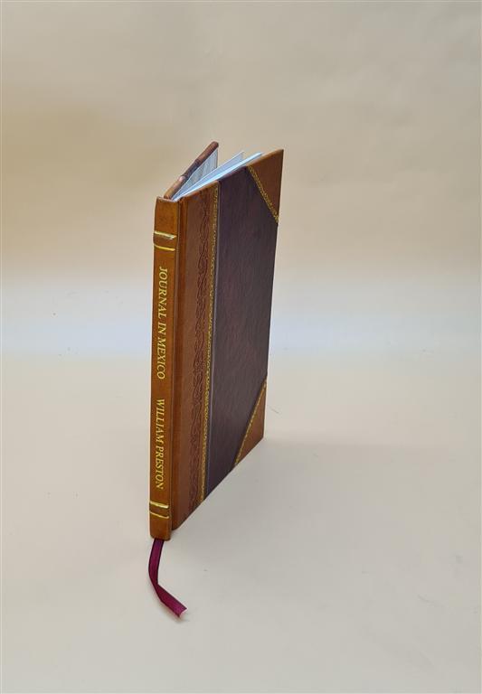 1848 Mexico Travel Journal: November to May Leather-Bound Diary-image