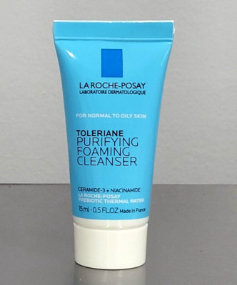 La Roche Posay Toleriane Purifying Foaming Facial Cleanser Prebiotic 0.5oz 15mL