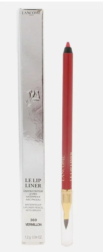 LÁPIZ DELINEADOR DE LABIOS LANCOME IMPERMEABLE* LE ~ 369 BERMILLION 1,2 gm NUEVO EN CAJA $34 Foto 2 de 4