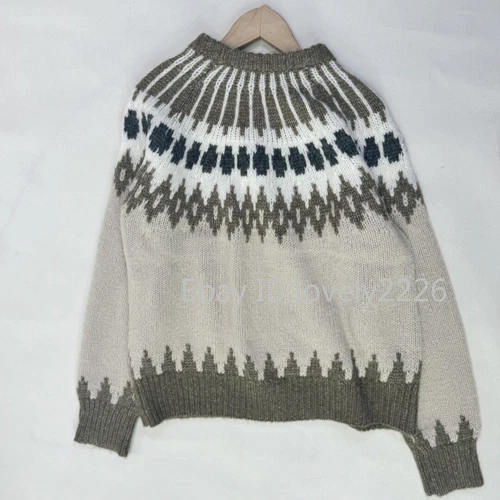 Nili Lotan Womens Autumn Warm Vintage Crew Neck Fashion Knitted Sweater - Picture 15 of 18