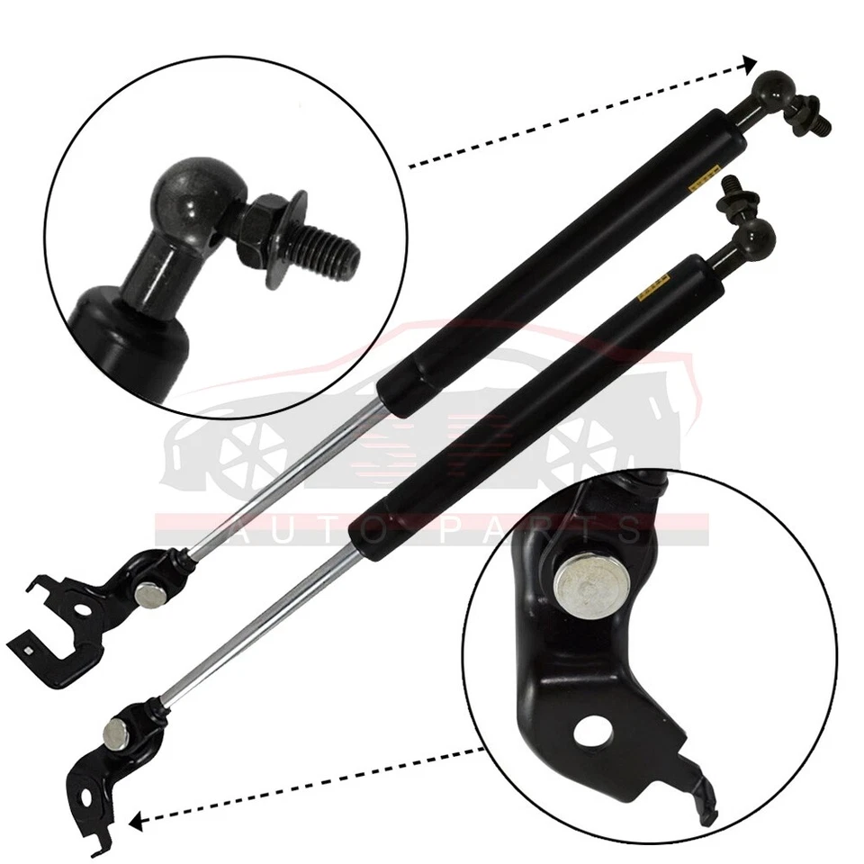 1 par de suporte de elevação do capô dianteiro suporta amortecedores a gás para 1992-1996 Lexus ES300 - Imagem 2 de 4